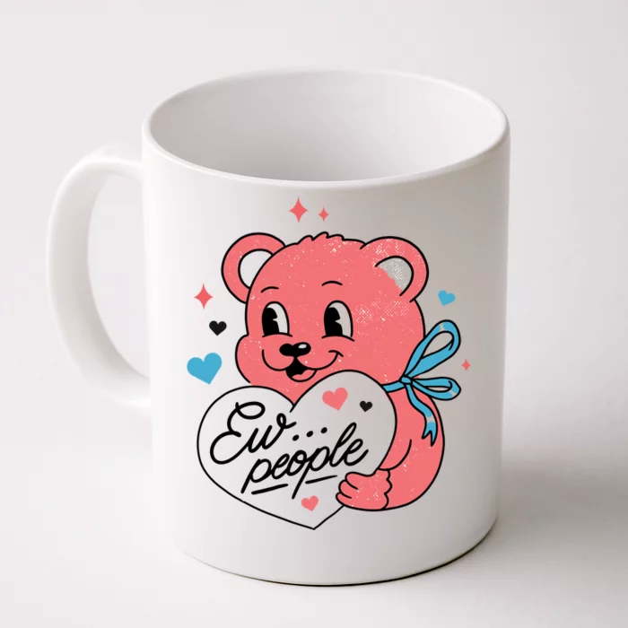 Ew People Teddy Bear Front & Back Coffee Mug