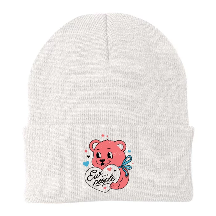 Ew People Teddy Bear Knit Cap Winter Beanie