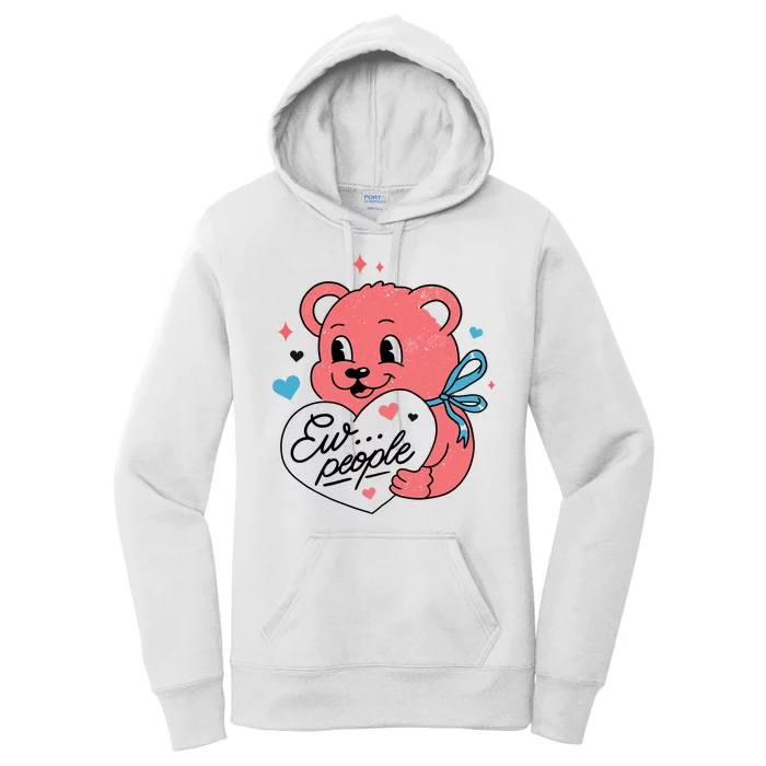 Ew People Teddy Bear Women's Pullover Hoodie