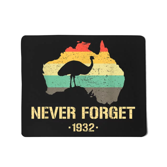 Emu War 1932 Funny Australia History Mousepad