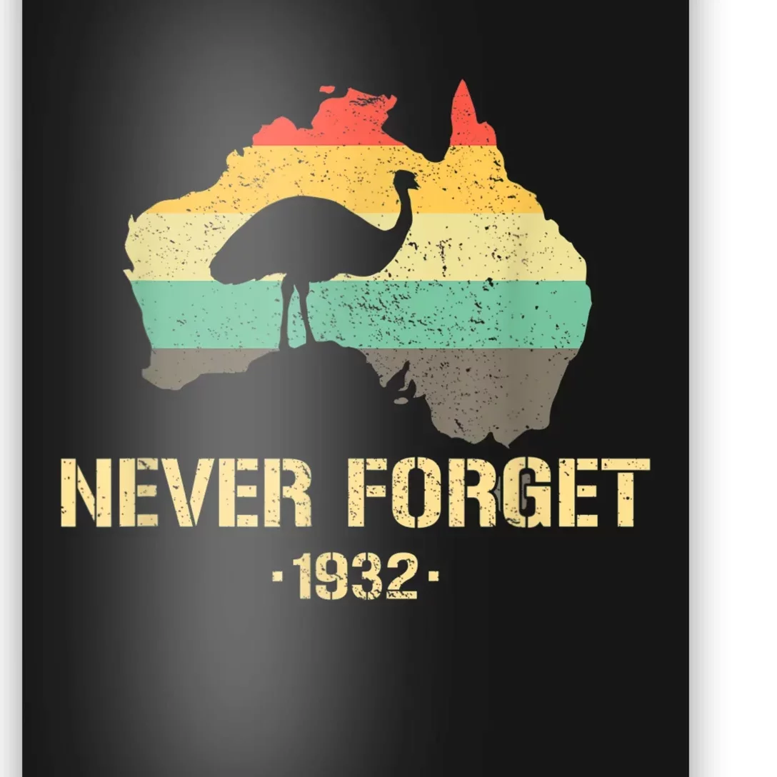 Emu War 1932 Funny Australia History Poster