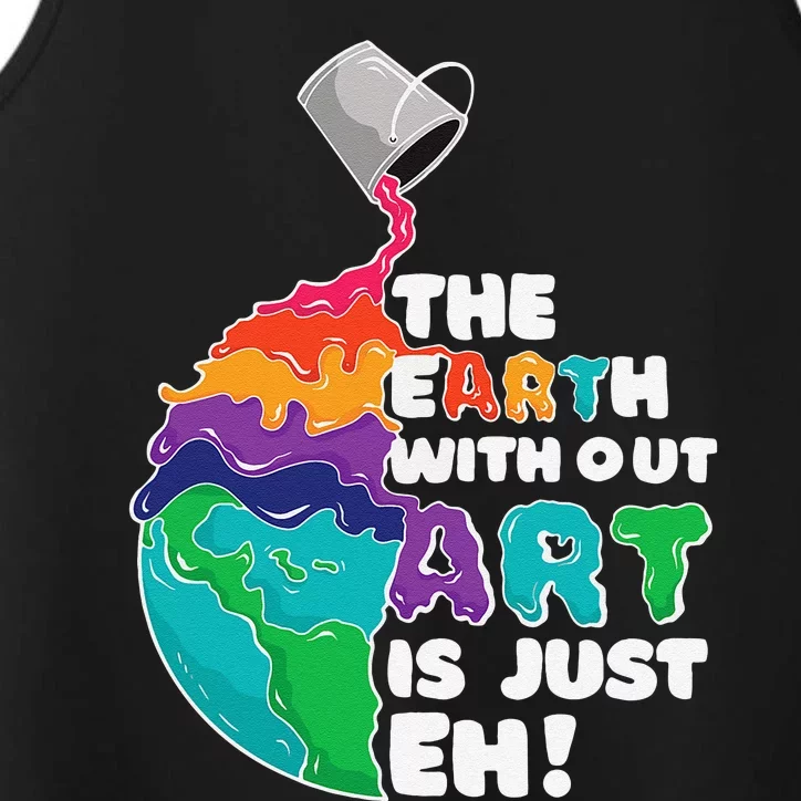 Earth Without Art Is Just Eh Planet Art Earth Day Performance Tank