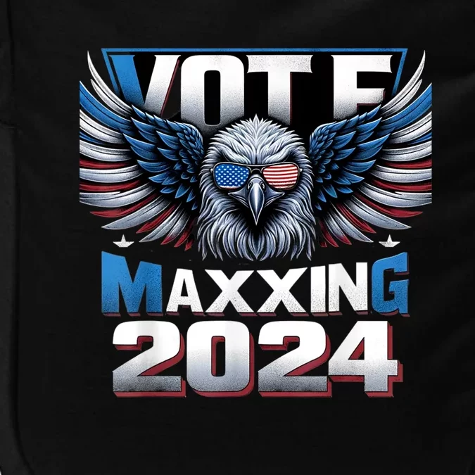 Eagle With American Flag Glasses Vote Maxing 2024 Impact Tech Backpack