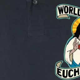 Euchre WorldS Best Euchre Ist Jesus Pun Softstyle Adult Sport Polo