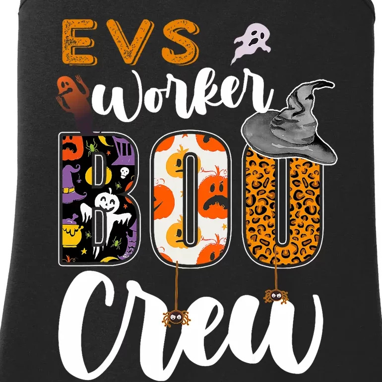 Evs Worker Boo Crew Halloween Environmental Services Match Ladies Essential Tank