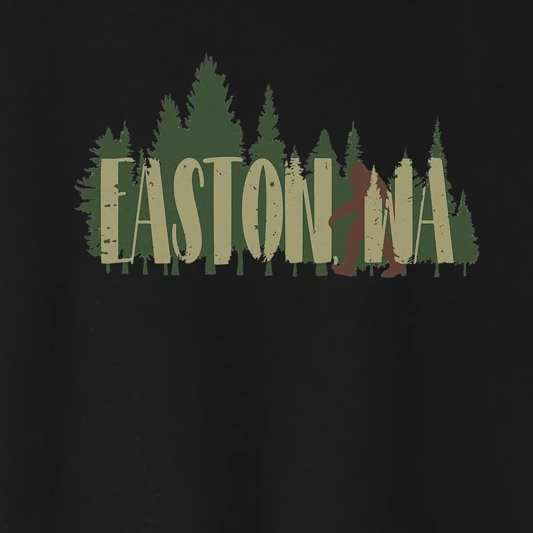 Easton WA Bigfoot Women's Crop Top Tee