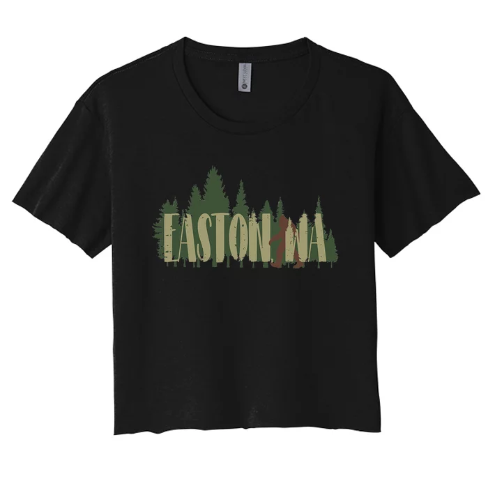 Easton WA Bigfoot Women's Crop Top Tee