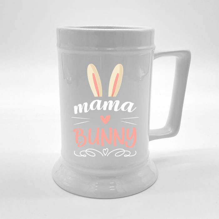 Easter Wife Bunny Mommy Easter Mom Mama Bunny Easter Mother Cute Gift Front & Back Beer Stein