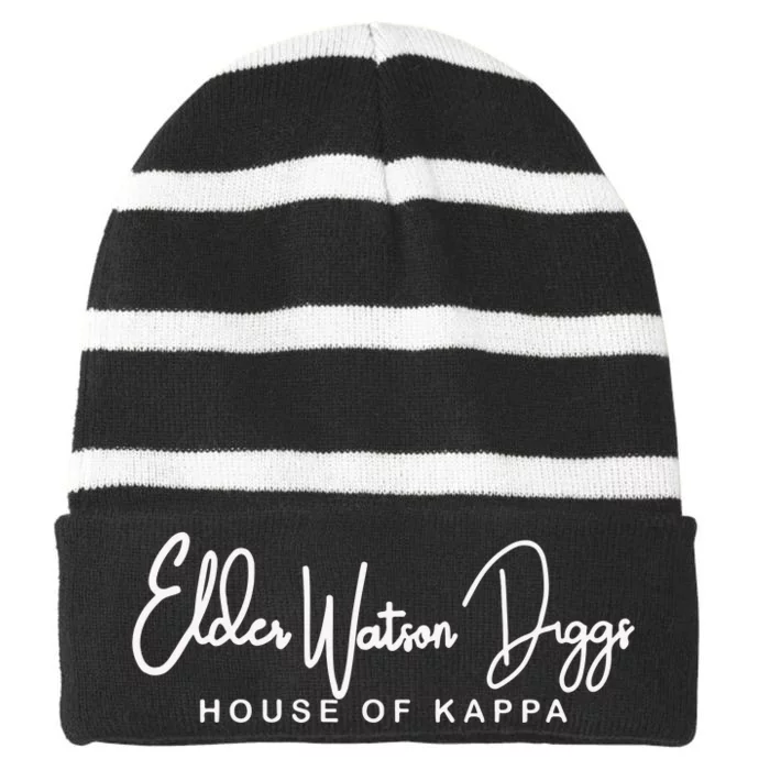 Elder Watson Diggs House Of Kappa Striped Beanie with Solid Band