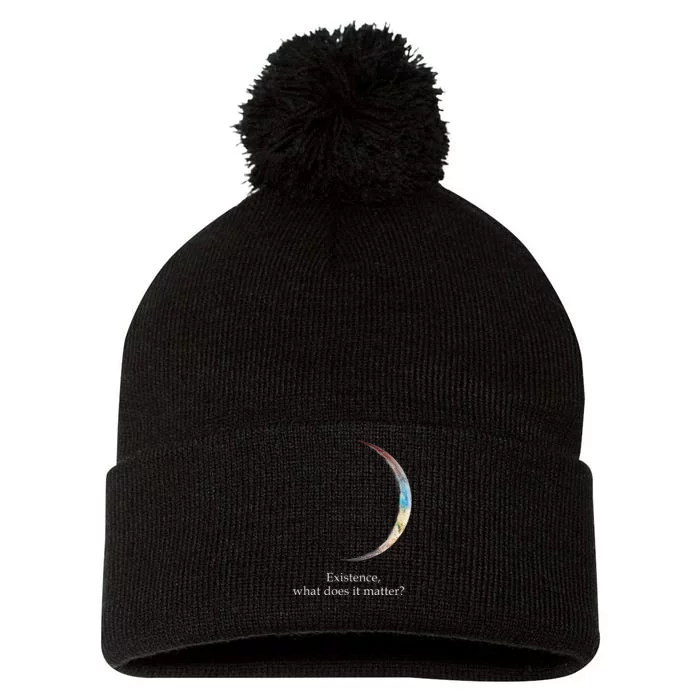 Existence What Does It Matter Astronomy Physics Pom Pom 12in Knit Beanie