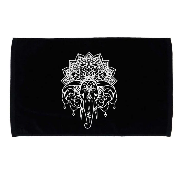 Elephant With Dala Yoga Cool Gift Microfiber Hand Towel