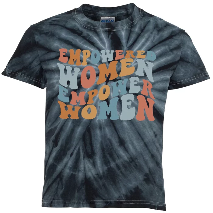 Empowered Women Empower Feminist Kids Tie-Dye T-Shirt