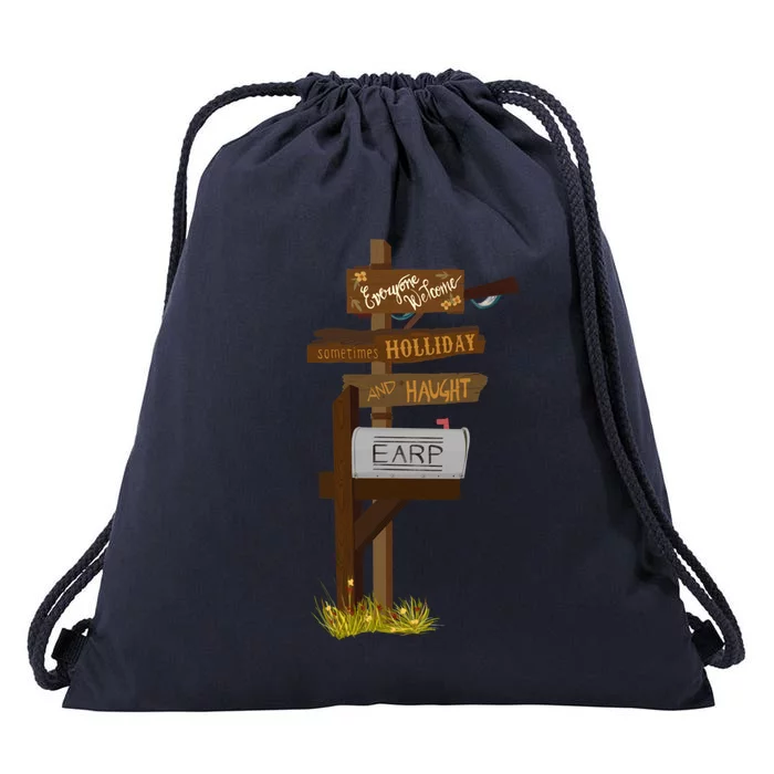 Everyone Welcome Drawstring Bag