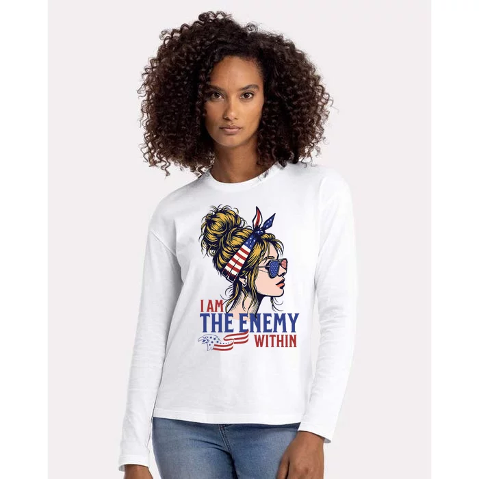 Enemy Within Womens Cotton Relaxed Long Sleeve T-Shirt