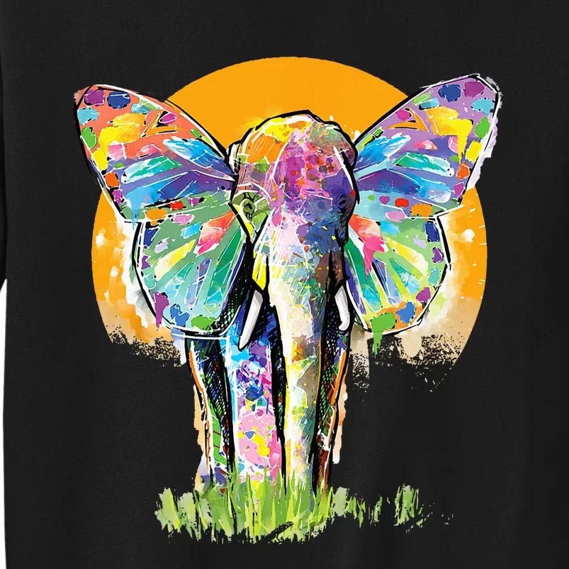 Elephant Women Elephant Lover Elephant Tall Sweatshirt