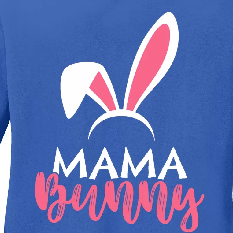 Easter Wife Easter Mom Mama Bunny Mommy Easter Mother Gift Ladies Long Sleeve Shirt