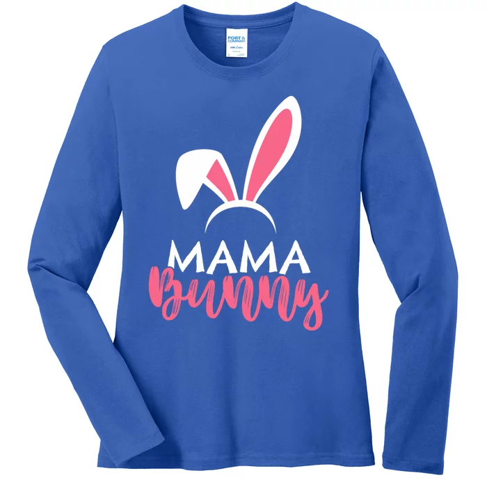 Easter Wife Easter Mom Mama Bunny Mommy Easter Mother Gift Ladies Long Sleeve Shirt