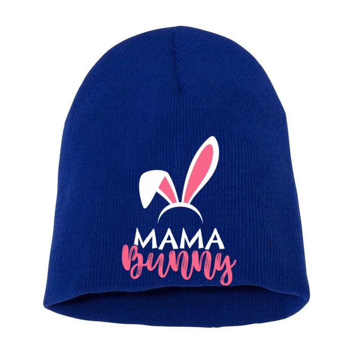 Easter Wife Easter Mom Mama Bunny Mommy Easter Mother Gift Short Acrylic Beanie