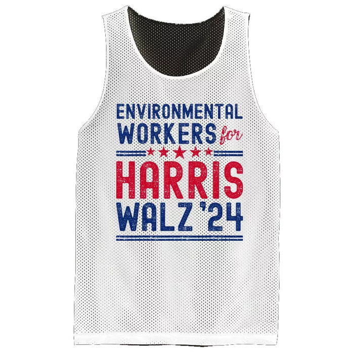 Environmentalists Workers For Harris Walz 2024 Mesh Reversible Basketball Jersey Tank