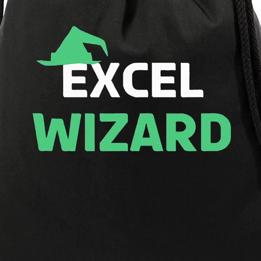 Excel Wizard Funny Spreadsheet Excel Humor Drawstring Bag