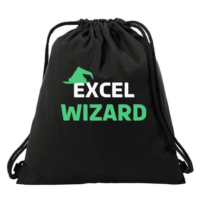 Excel Wizard Funny Spreadsheet Excel Humor Drawstring Bag