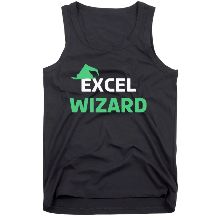 Excel Wizard Funny Spreadsheet Excel Humor Tank Top