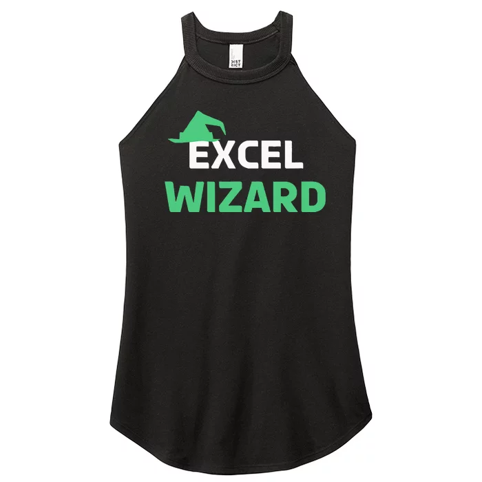 Excel Wizard Funny Spreadsheet Excel Humor Women’s Perfect Tri Rocker Tank