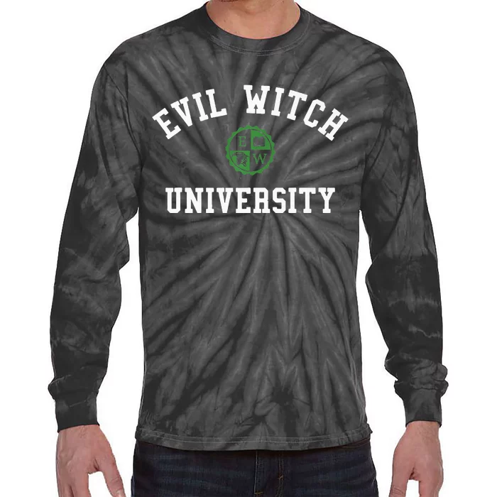 Evil Witch Funny Wicked College Tie-Dye Long Sleeve Shirt