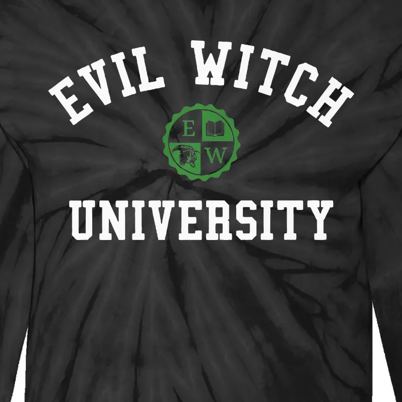 Evil Witch Funny Wicked College Tie-Dye Long Sleeve Shirt