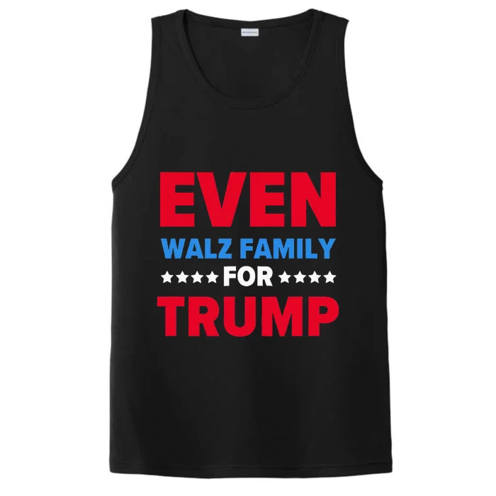 Even Walz Family For Trump Performance Tank