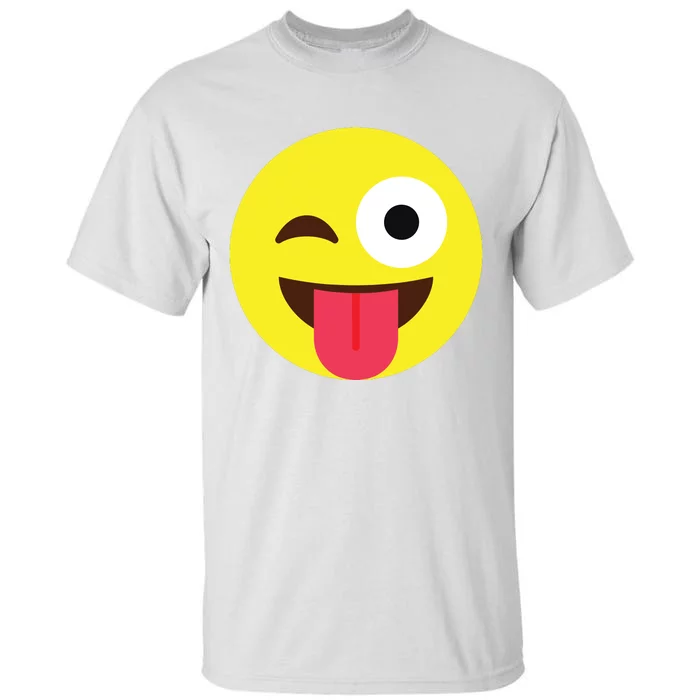 Emoticon Winking Face With Tongue Tall T-Shirt