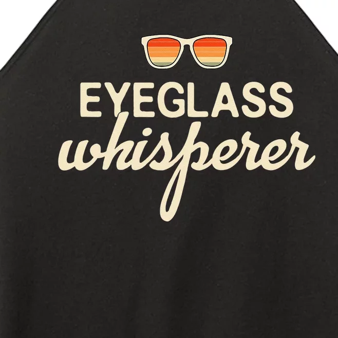 Eyeglass Whisperer Funny Optician Women’s Perfect Tri Rocker Tank