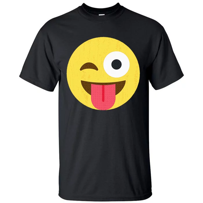 Emoticon Winking Face With Tongue Tall T-Shirt