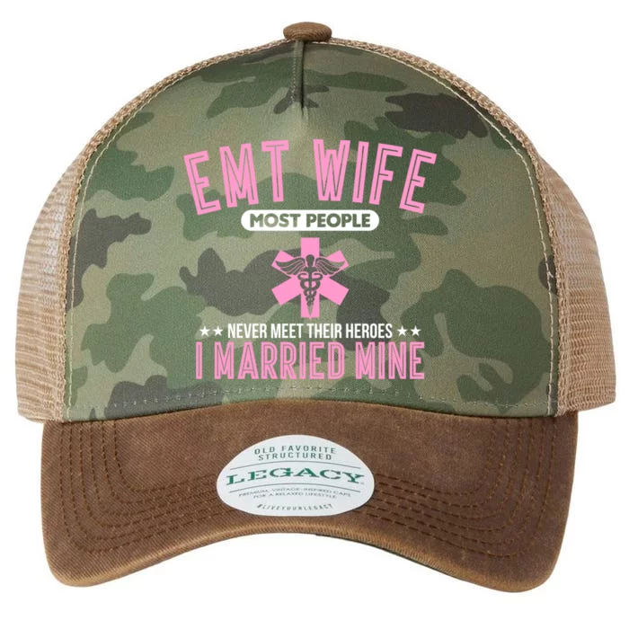 Emt Wife First Responder Paramedic Gift Legacy Tie Dye Trucker Hat