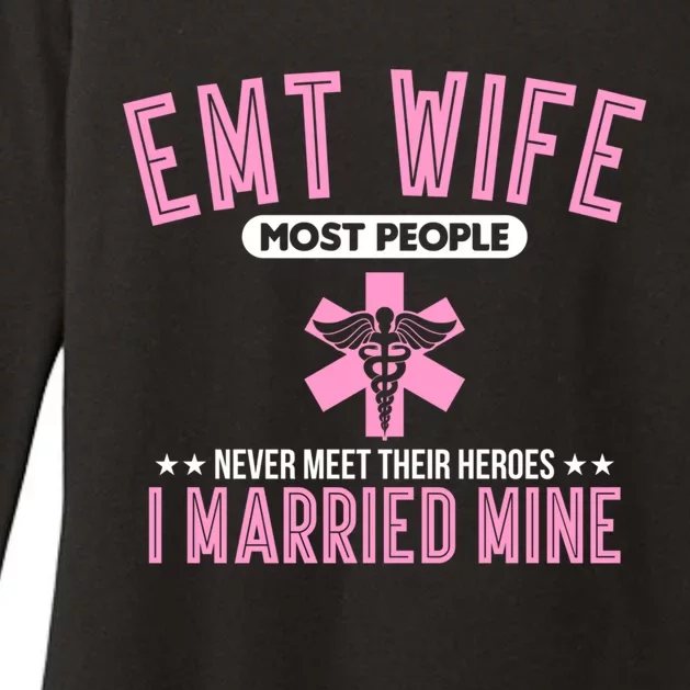 Emt Wife First Responder Paramedic Gift Womens CVC Long Sleeve Shirt