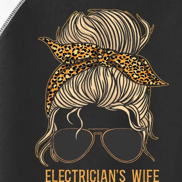 Electrician Wife Girlfiend Sunglasses Toddler Fine Jersey T-Shirt