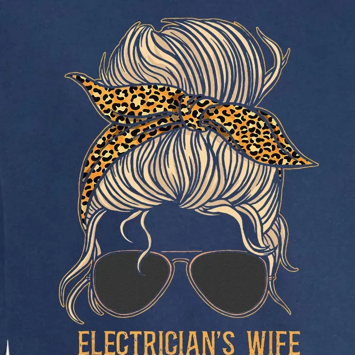 Electrician Wife Girlfiend Sunglasses Garment-Dyed Sweatshirt