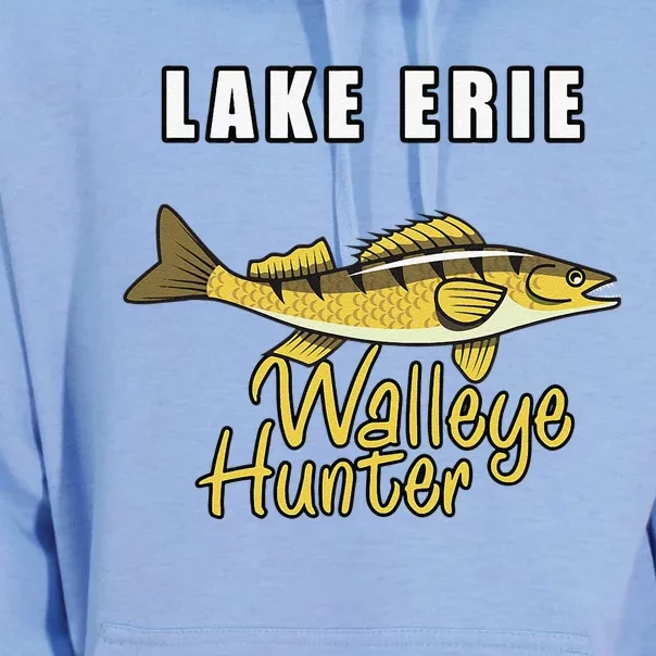 Erie Walleye Hunter Tournament Fishing Unisex Surf Hoodie