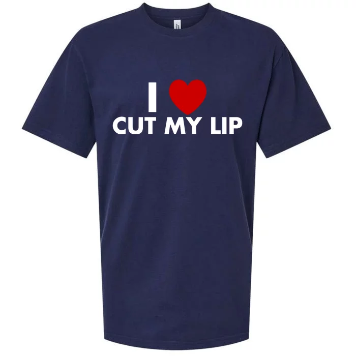 Eggtyler Wearing I Love Cut My Lip Sueded Cloud Jersey T-Shirt