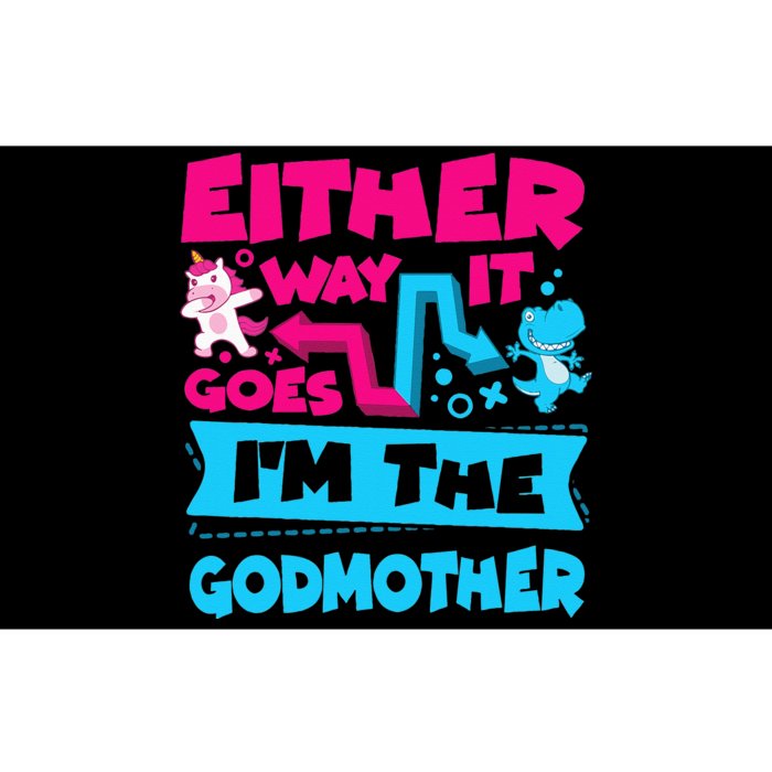 Either Way It Goes Im The Godmother Gender Reveal Baby Bumper Sticker