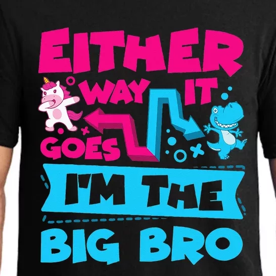 Either Way It Goes Im The Big Bro Brother Gender Reveal Pajama Set