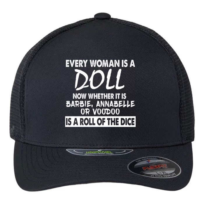 Every Woman Is A Doll Flexfit Unipanel Trucker Cap