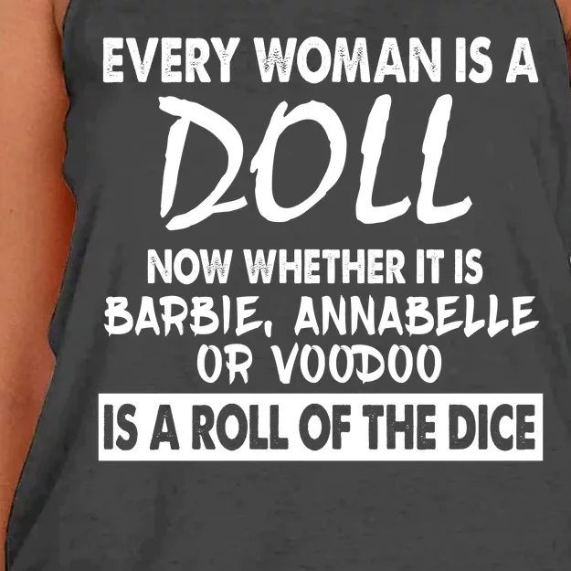 Every Woman Is A Doll Women's Knotted Racerback Tank