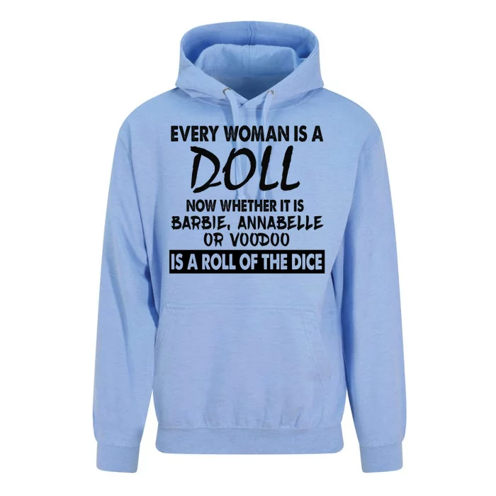 Every Woman Is A Doll Unisex Surf Hoodie