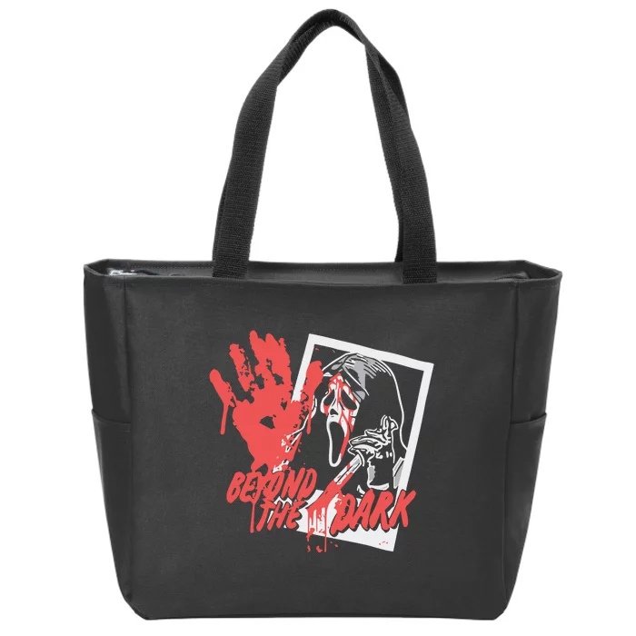 Exploring With Josh Beyond The Dark The Halloween Ghostface Zip Tote Bag