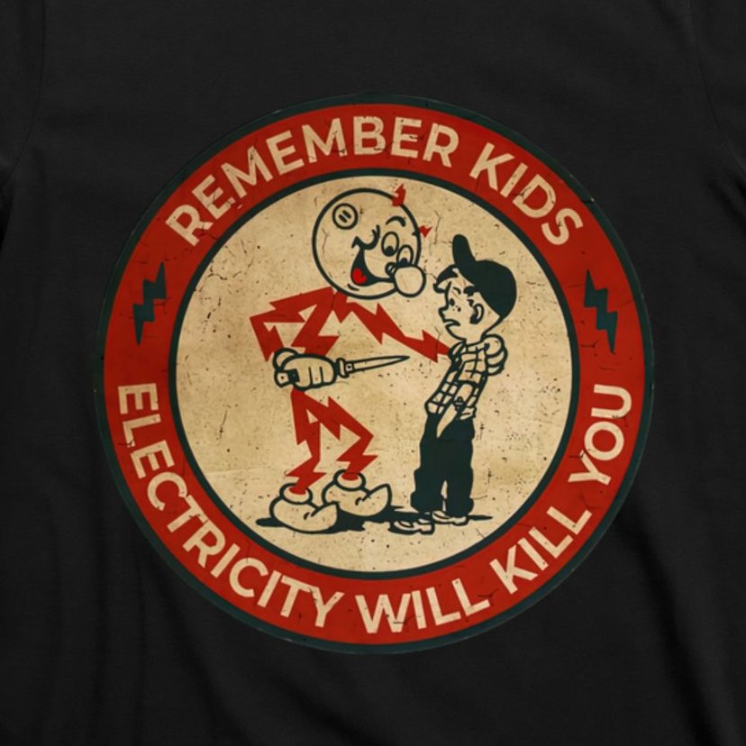 Electricity Will Kill You Kids Electricity Will Kill You T-Shirt