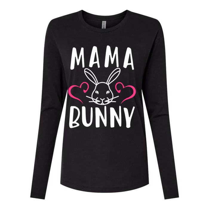 Easter Wife Mama Bunny Mommy Easter Mom Easter Mother Funny Gift Womens Cotton Relaxed Long Sleeve T-Shirt