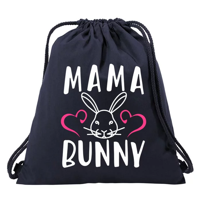 Easter Wife Mama Bunny Mommy Easter Mom Easter Mother Funny Gift Drawstring Bag