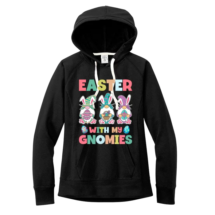 Easter With My Gnomies Happy Easter Day Women's Fleece Hoodie