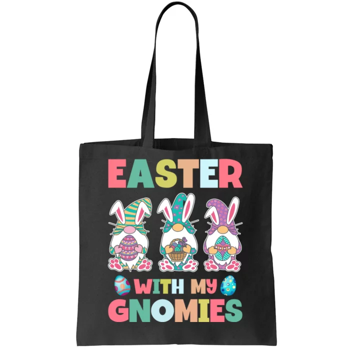 Easter With My Gnomies Happy Easter Day Tote Bag